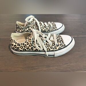 Girls Leopard Converse Sneakers
